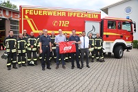 Übergabe des mobilen Rauchvorhangs