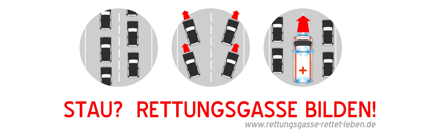 rettungsgasse banner